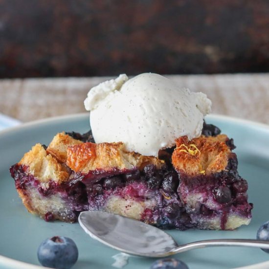 Blueberry Bread Pudding