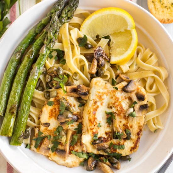 Halloumi piccata