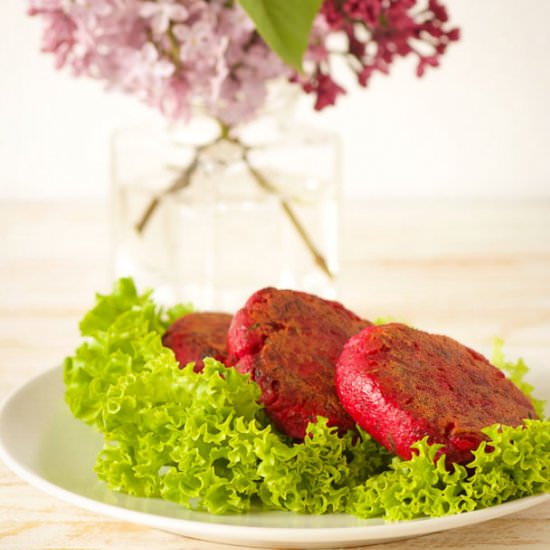 Beetroot and Tofu patties