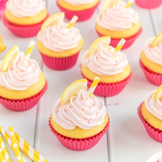 Pink Lemonade Cupcakes