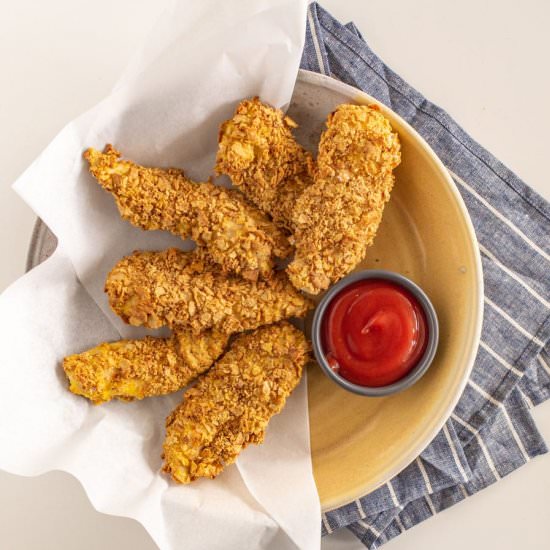 Extra Crunchy Baked Chicken Strips