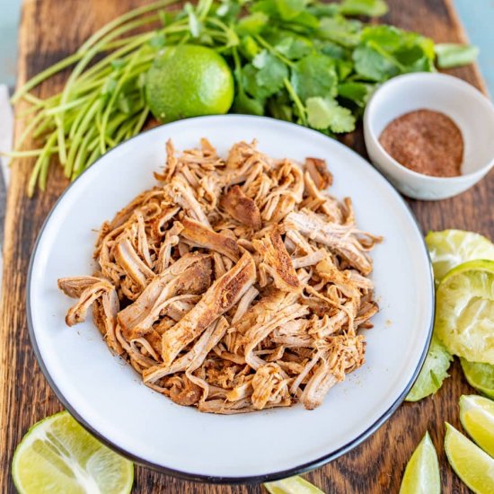 Crockpot Pork Tenderloin for Tacos