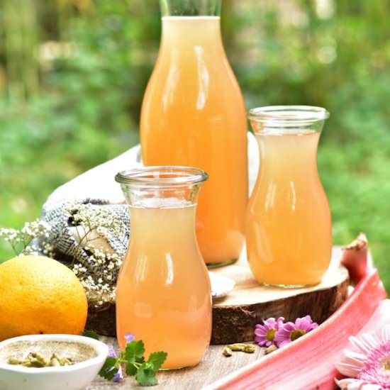 Rhubarb lemonade