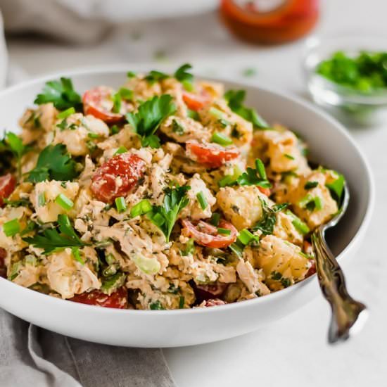 Buffalo Chicken Potato Salad