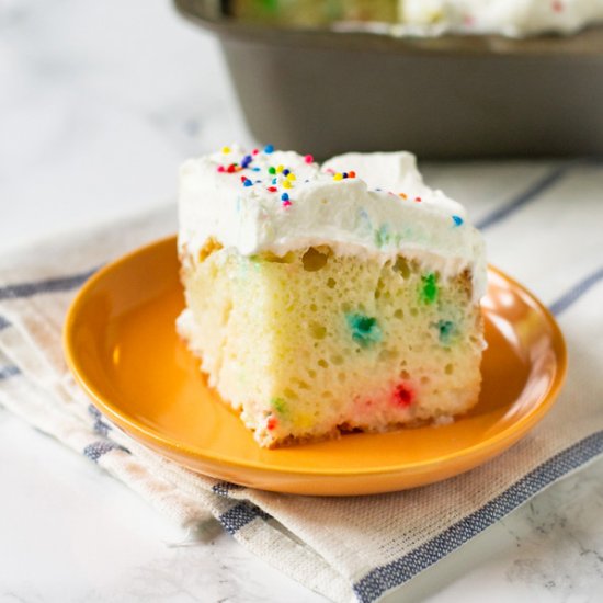 Tres Leche Sprinkle Cake