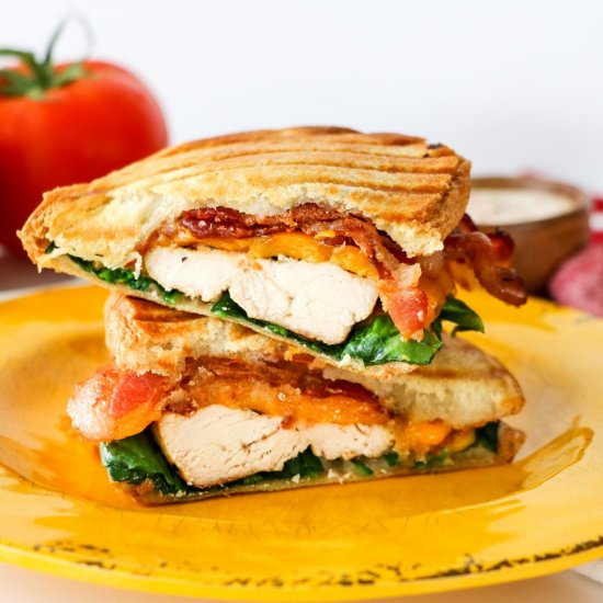 Chicken Bacon Ranch Panini