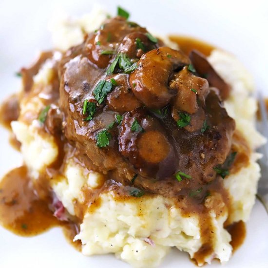 Salisbury Steak with Mushroom Gravy