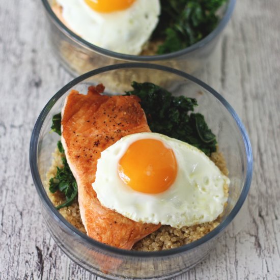 Salmon & Quinoa Breakfast Bowl