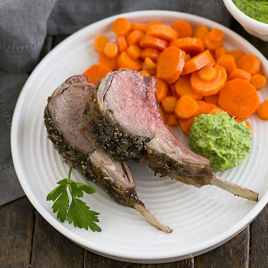 Herb Crusted Rack of Lamb