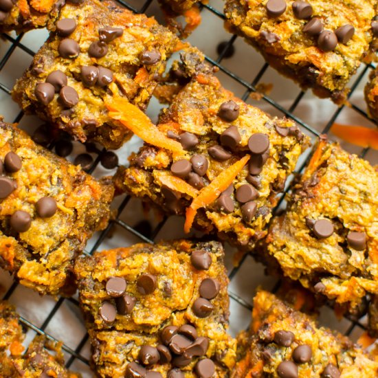 Peanut Butter Carrot Blondies