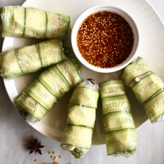 Spicy Chicken Summer Rolls