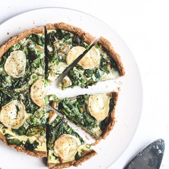 Greens & Goat’s Cheese Quiche