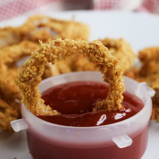 Vegan Baked Onion Rings