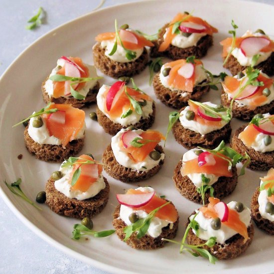 Smoked Salmon Canapés