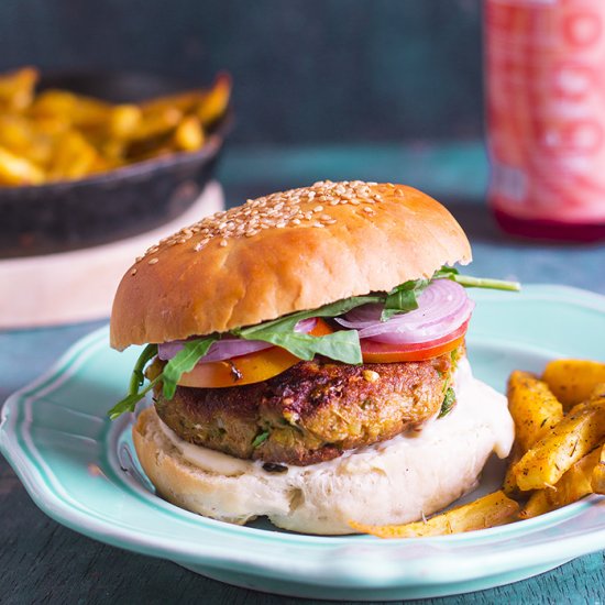 Vegan Jackfruit Burger