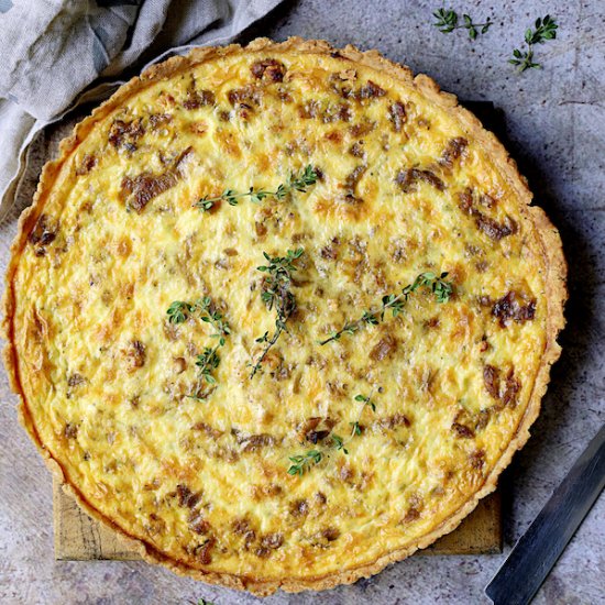 Caramelized Onion Goat Cheese Tart