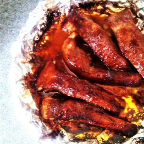 SWEET & STICKY BARBECUE RIBS