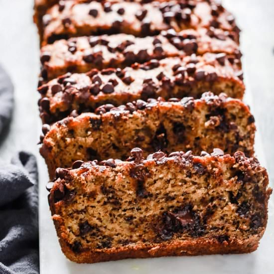 Chocolate Almond Flour Banana Bread