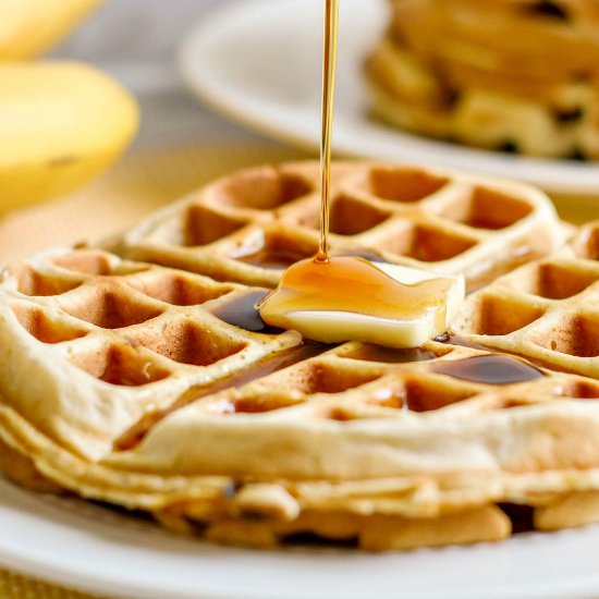 Grandma’s Banana Belgian Waffles