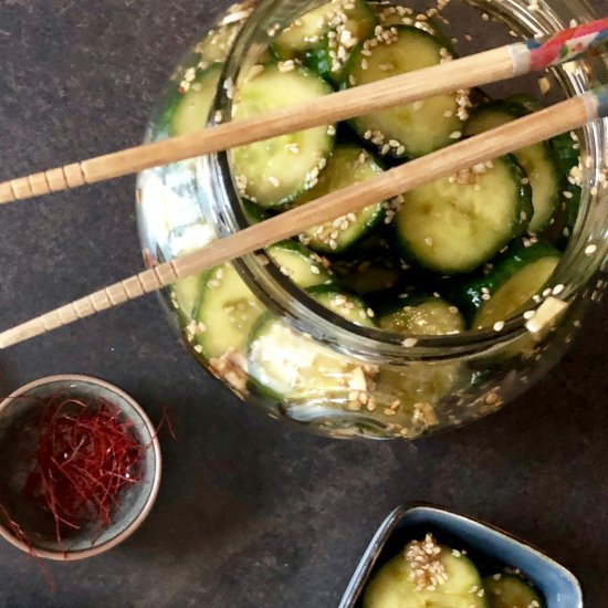 Quick and Easy Cucumber Kimchi