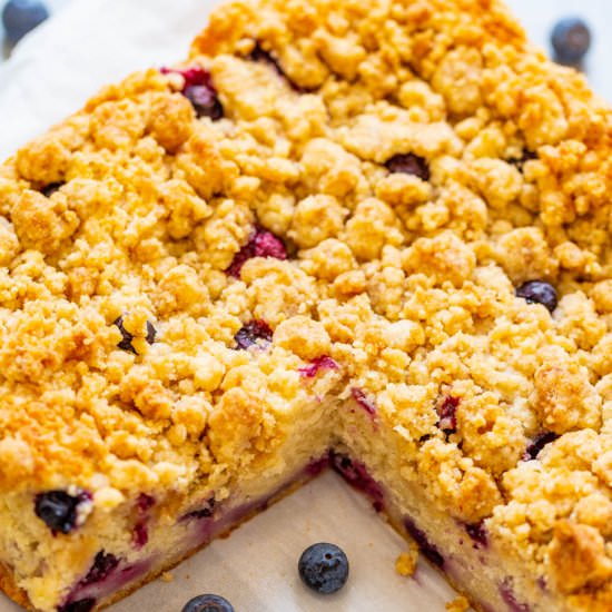 Blueberry Streusel Coffee Cake