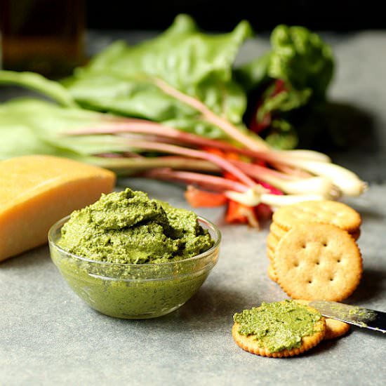 Wild Ramp and Swiss Chard Pesto