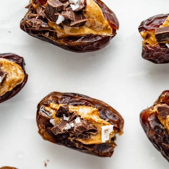 Almond butter stuffed dates