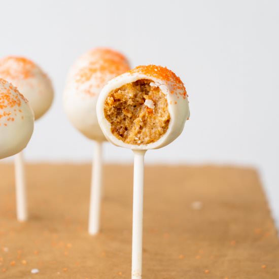 Leftover Carrot Cake Pops