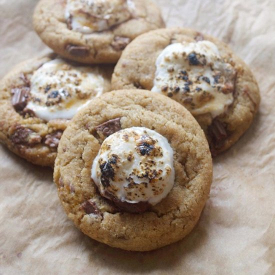 S’mores Thumbprint cookies