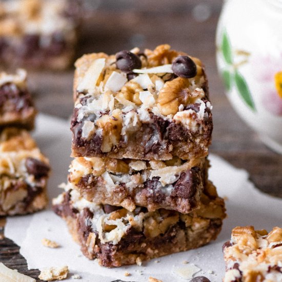 Loaded Coconut Cookie Bars