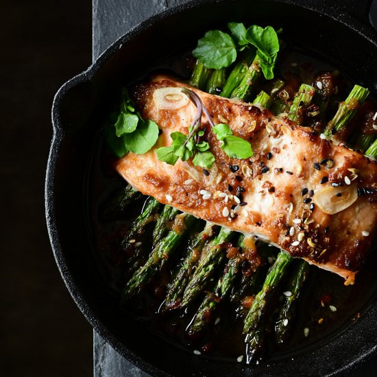 Miso roasted salmon