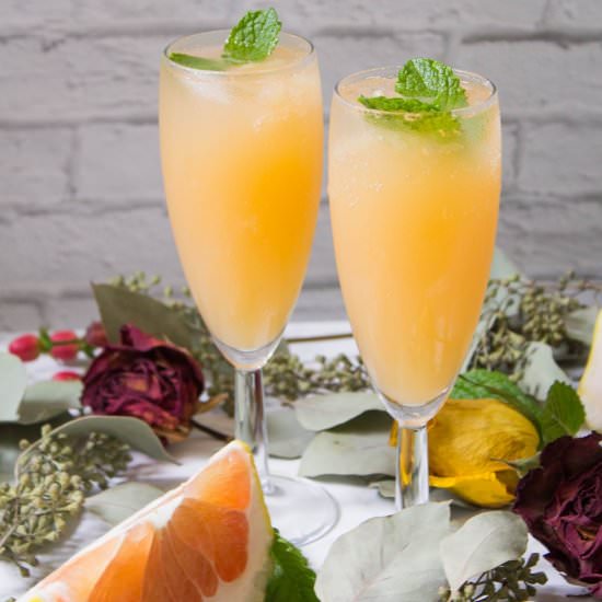 Grapefruit Mimosas