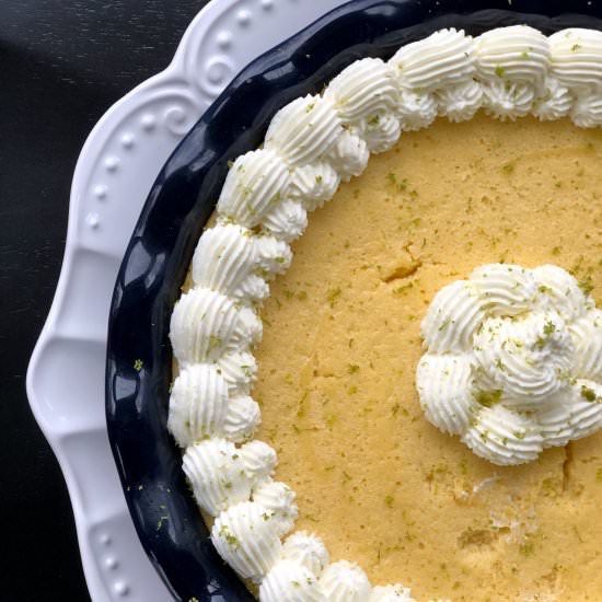 Key Lime Pie with Gingersnap Crust