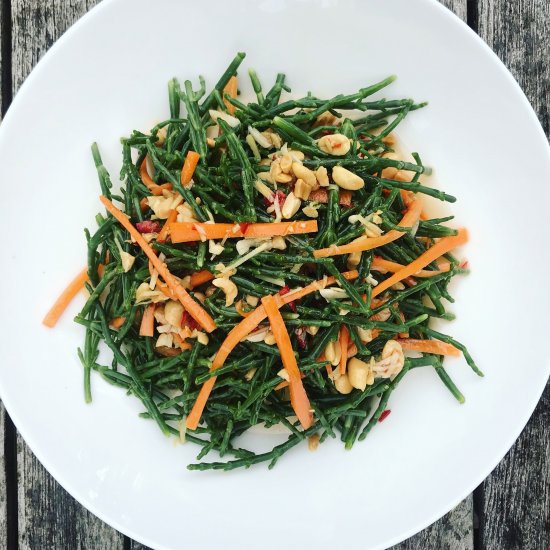 Water-chestnut & Samphire Salad