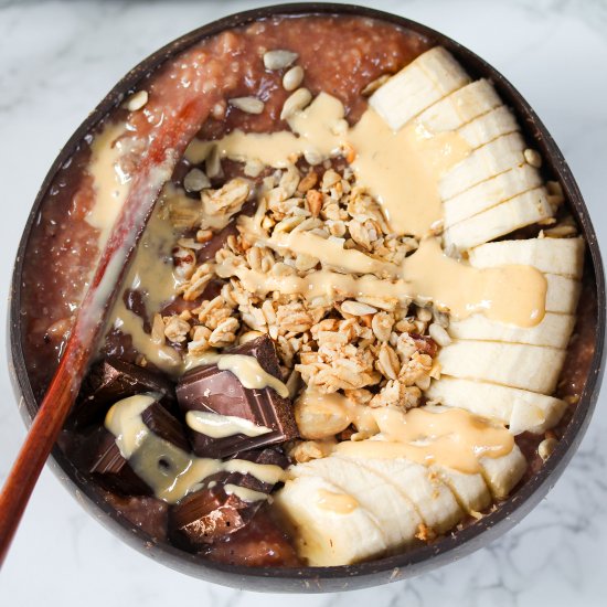 How to Make a Cocoa Oats Bowl