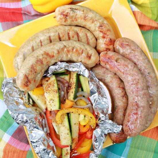 Grilled Sausage & Veggies