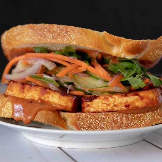 BBQ Tofu Sandwich