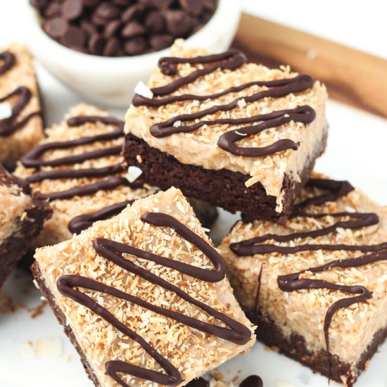 Healthier Samoa Brownies