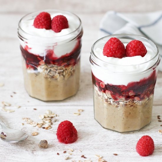 Banana Raspberry Parfaits