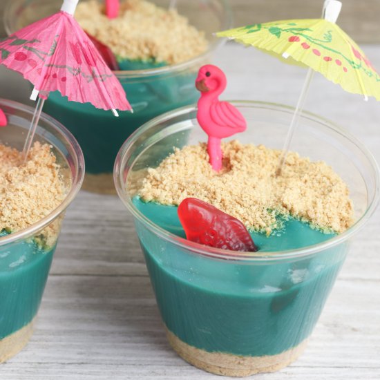 Beach Pudding Cups