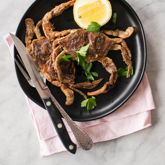 Pan Fried Soft Shell Crab