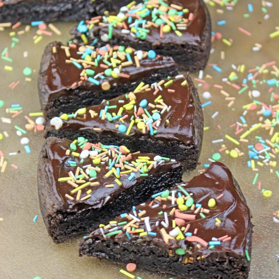 Fudge Brownies from a box mix