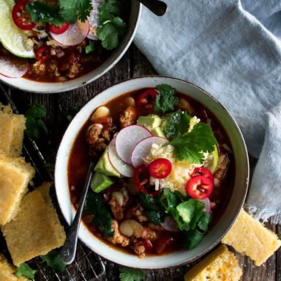 White Bean Turkey Chili