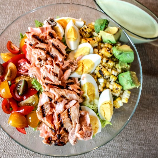 Grilled Salmon Cobb Salad