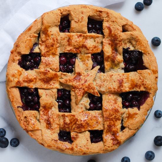 Paleo Blueberry Pie