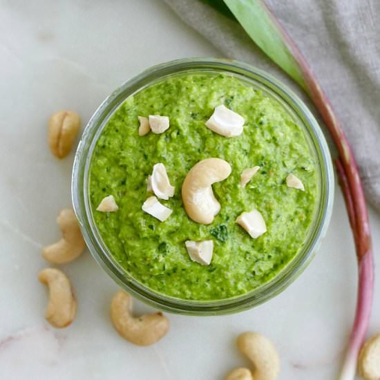 Ramp Pesto with Toasted Cashews