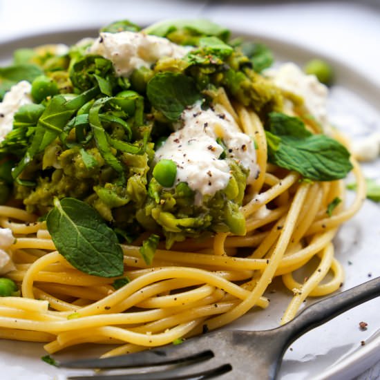 Smashed Pea Pasta