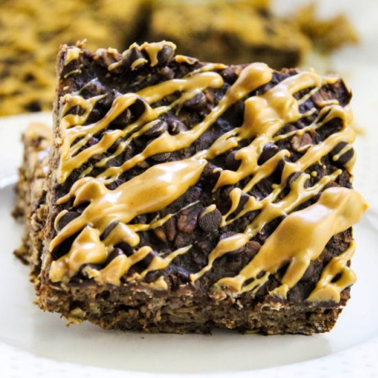 Peanut Butter Brownie Oatmeal Bars