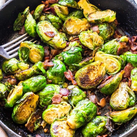 Keto Brussels Sprouts & Bacon