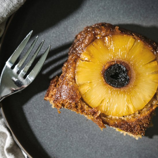 Gluten Free Boozy Pineapple Cake